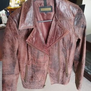 Black Rivet Genuine Leather Jacket